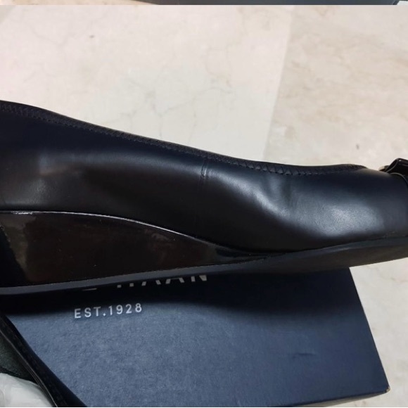 Authentic Cole Haan Logo slip on Wedge size 11B - Picture 8 of 9